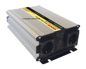 omvormer 12v-230v 1000w met leertronic bv